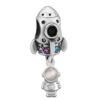 Charm Cohete Astronauta Acero Quirúrgico
