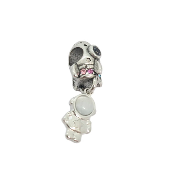 Charm Cohete Astronauta Acero Quirúrgico