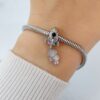 Charm Cohete Astronauta Acero Quirúrgico