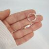 Aros Argollas Gruesas 16mm Plata 925
