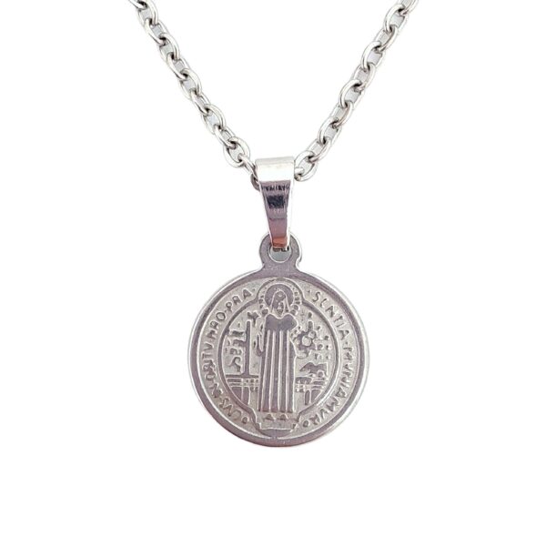 Collar San Benito Con Doble Cara Acero Quirúrgico - 14mm frente