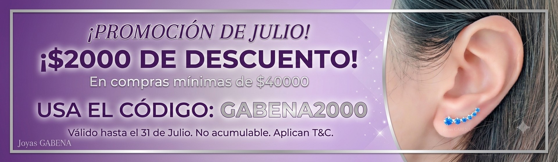 JOYAS GABENA CUPON 2000